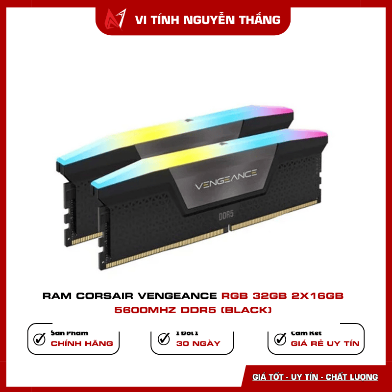 RAM Corsair Vengeance RGB 32GB 5600MHz DDR5 Black