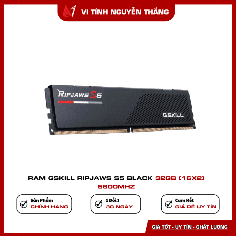 RAM G.Skill Ripjaws S5 Black 32GB 5600MHz DDR5