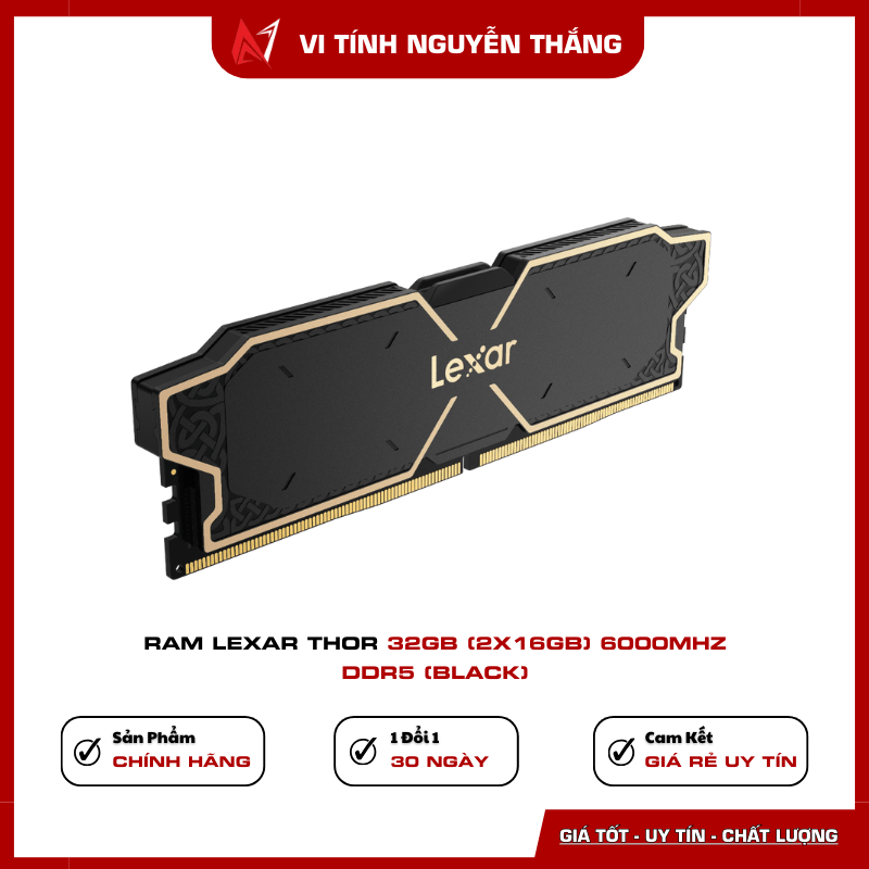 Ram Lexar THOR 32GB 6000MHz DDR5 Black