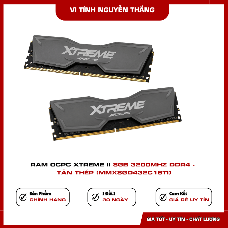 Tốc độ RAM OCPC Xtreme II DDR4 3200MHz CL16