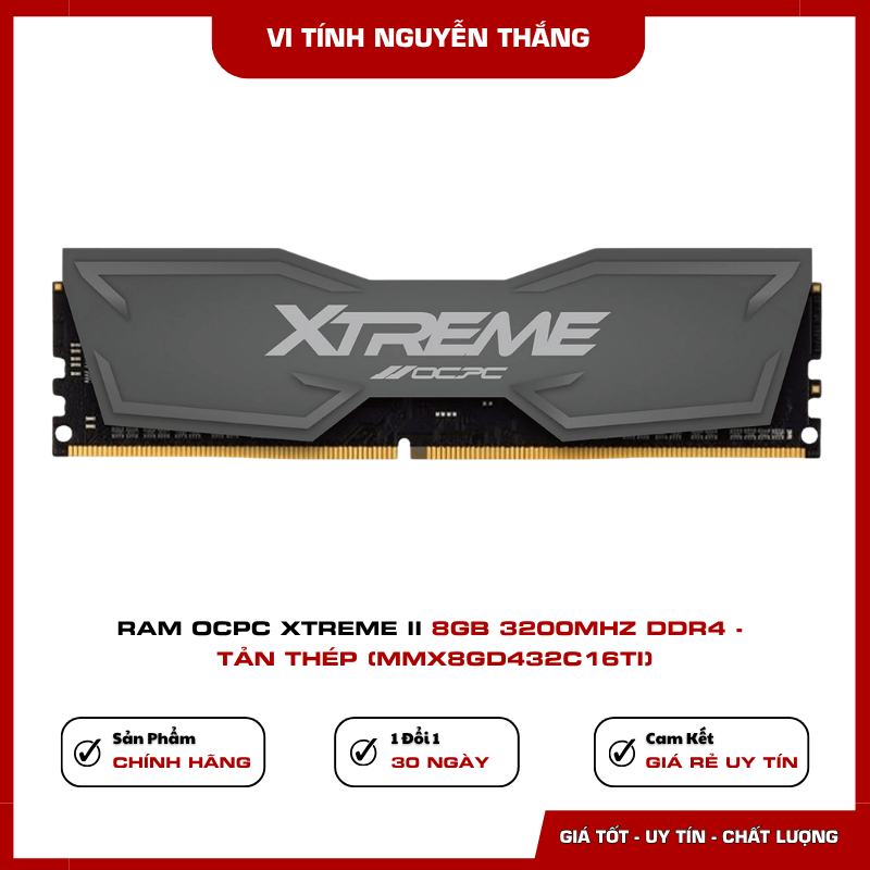 RAM OCPC Xtreme II hỗ trợ Intel XMP 2.0