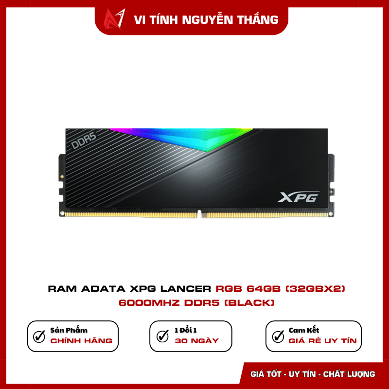 Ram XPG Lancer RGB hỗ trợ Intel XMP 3.0 và AMD EXPO