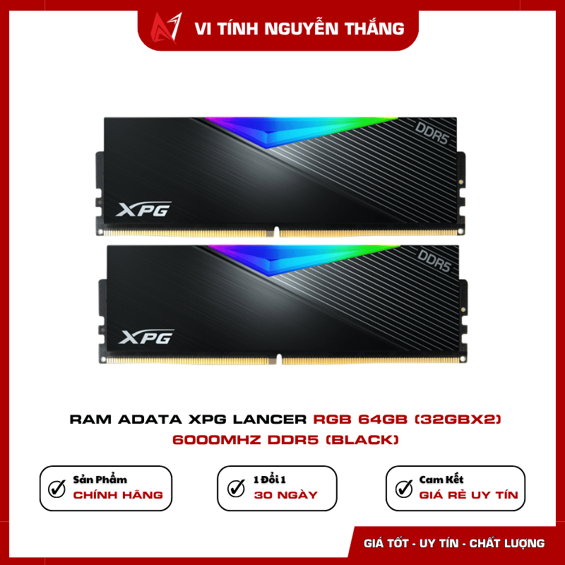 RAM DDR5 XPG Lancer RGB 6000MHz 32GBx2