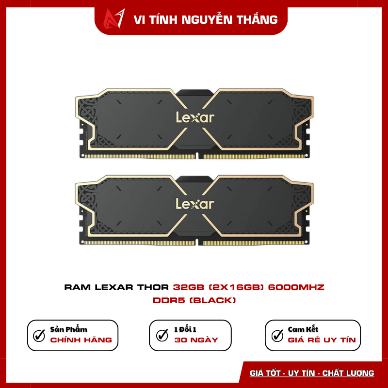 Ram Lexar THOR 32GB 6000MHz DDR5 Black