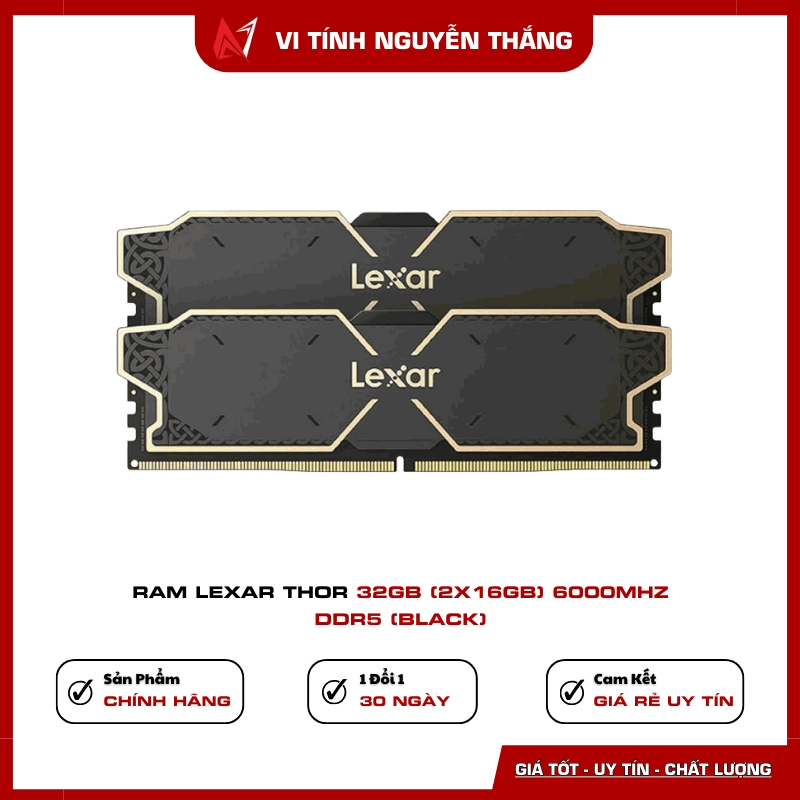 Ram Lexar THOR 32GB 6000MHz DDR5 Black