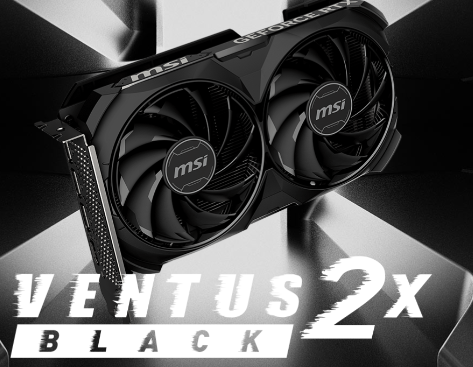 card màn hình msi 4060ti ventus 2 fan black - vi tính nguyễn thắng