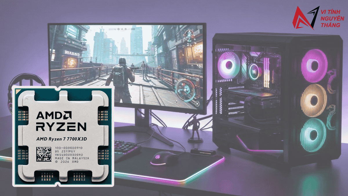 Ryzen 7 7700X3D phù hợp với game thủ và người build PC AM5 mới