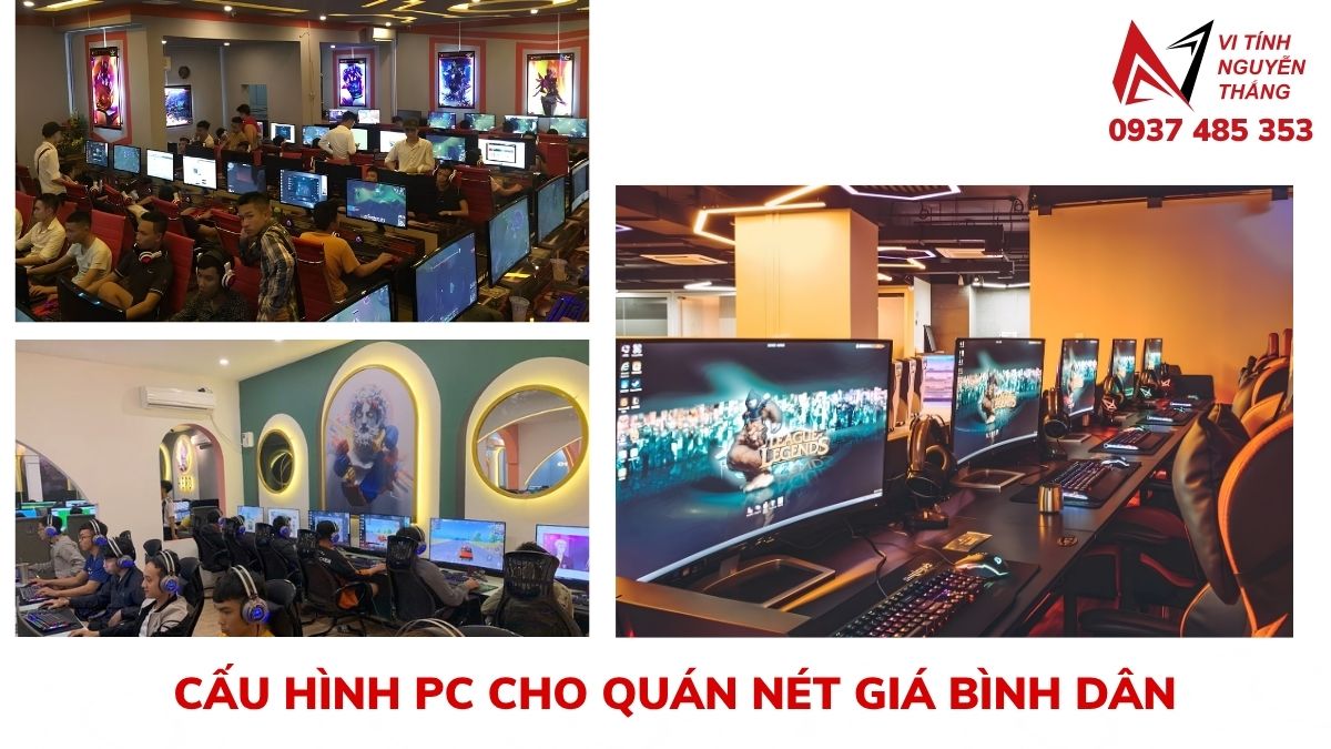 Cấu hình máy tính quán net giá rẻ phổ thông Cyber Game Mini