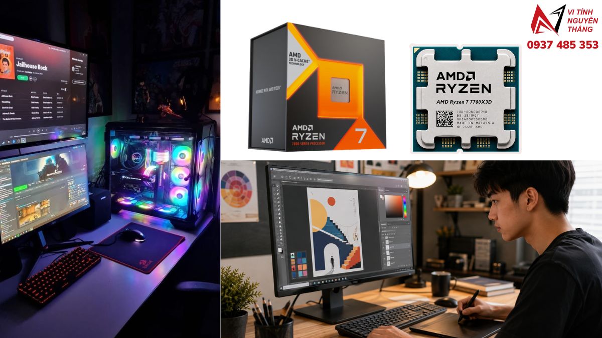 Bảng so sánh 3 mức cấu hình PC cho sinh viên thiết kế đồ họa