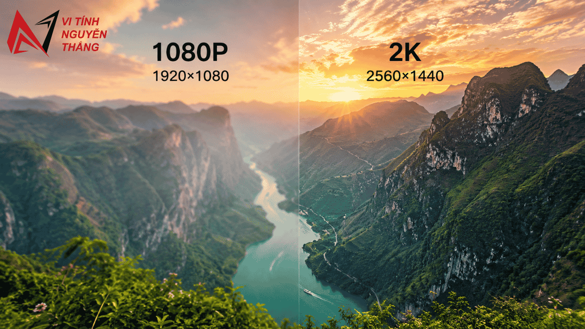 So sánh màn hình gaming 1080p và 2K về hiệu năng FPS, chất lượng hình ảnh và giá