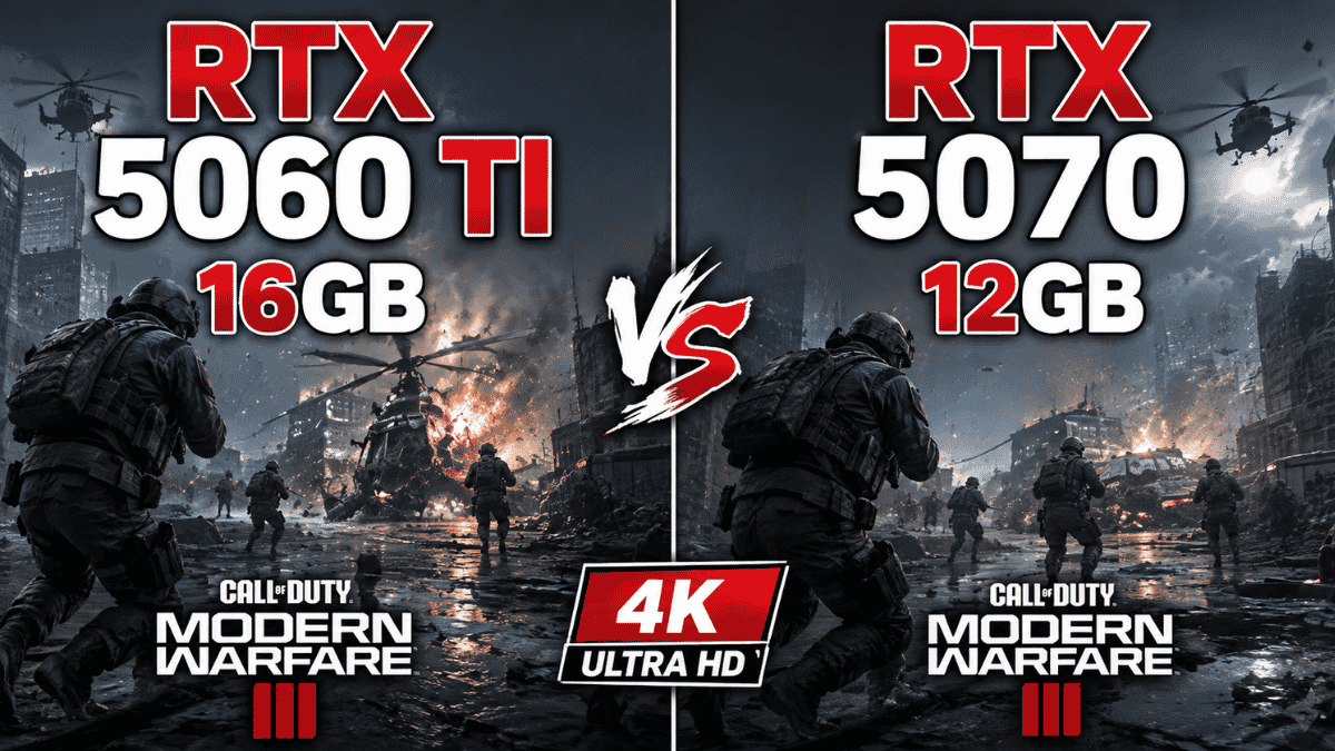 So sánh RTX 5060 ti và RTX 5070 độ phân giải 1440p