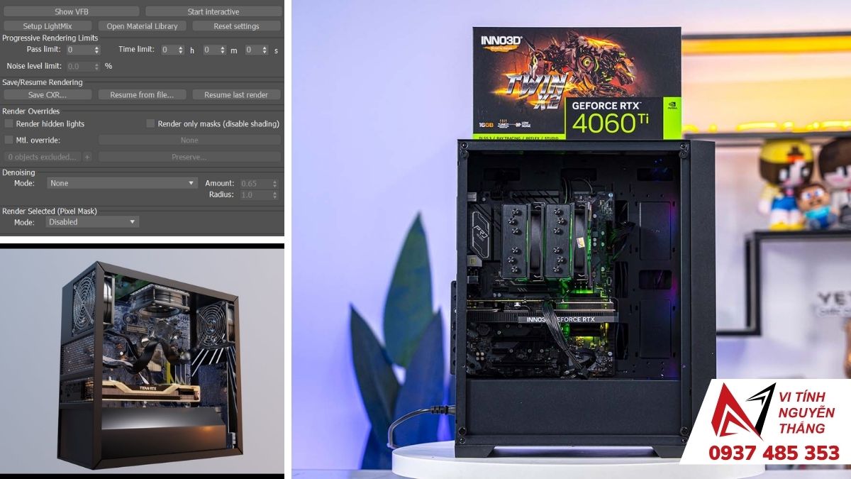 Bảng đối chiếu engine render 3ds Max và Blender theo CPU hoặc GPU