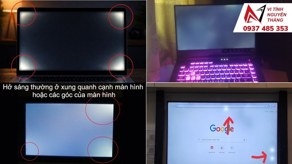 Lỗi màn hình laptop bị đốm sáng