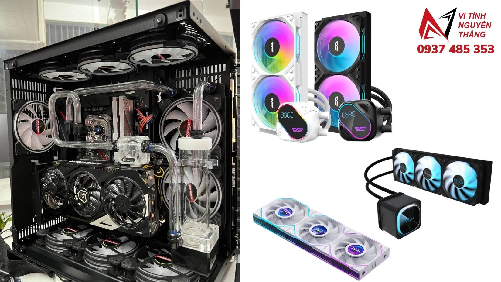 Kỹ thuật viên Vi Tính Nguyễn Thắng vệ sinh radiator tản nhiệt nước