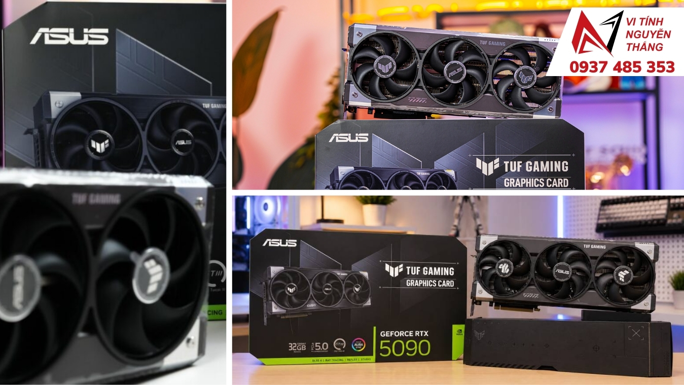 Kỹ thuật viên Vi Tính Nguyễn Thắng lắp đặt và test PC dùng RTX 5090