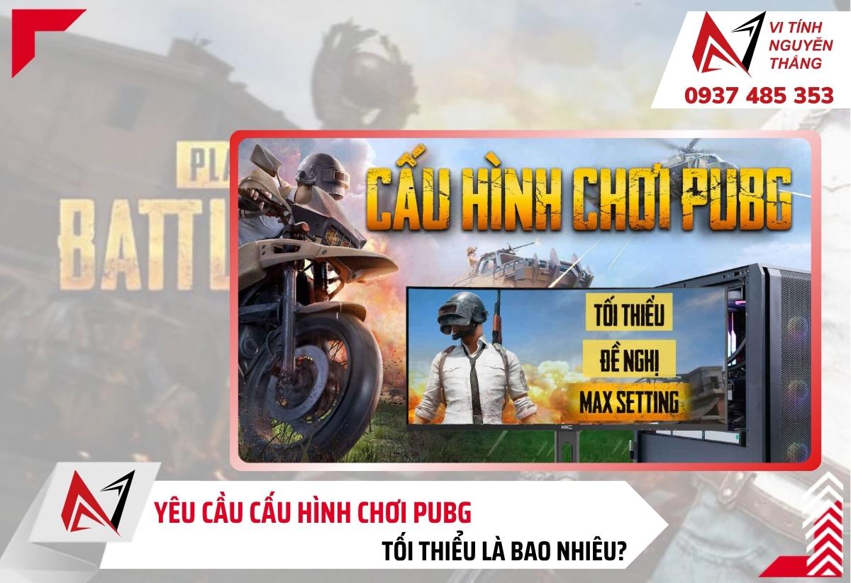 Máy tính chơi PUBG đang chạy trận đấu tại Vi Tính Nguyễn Thắng