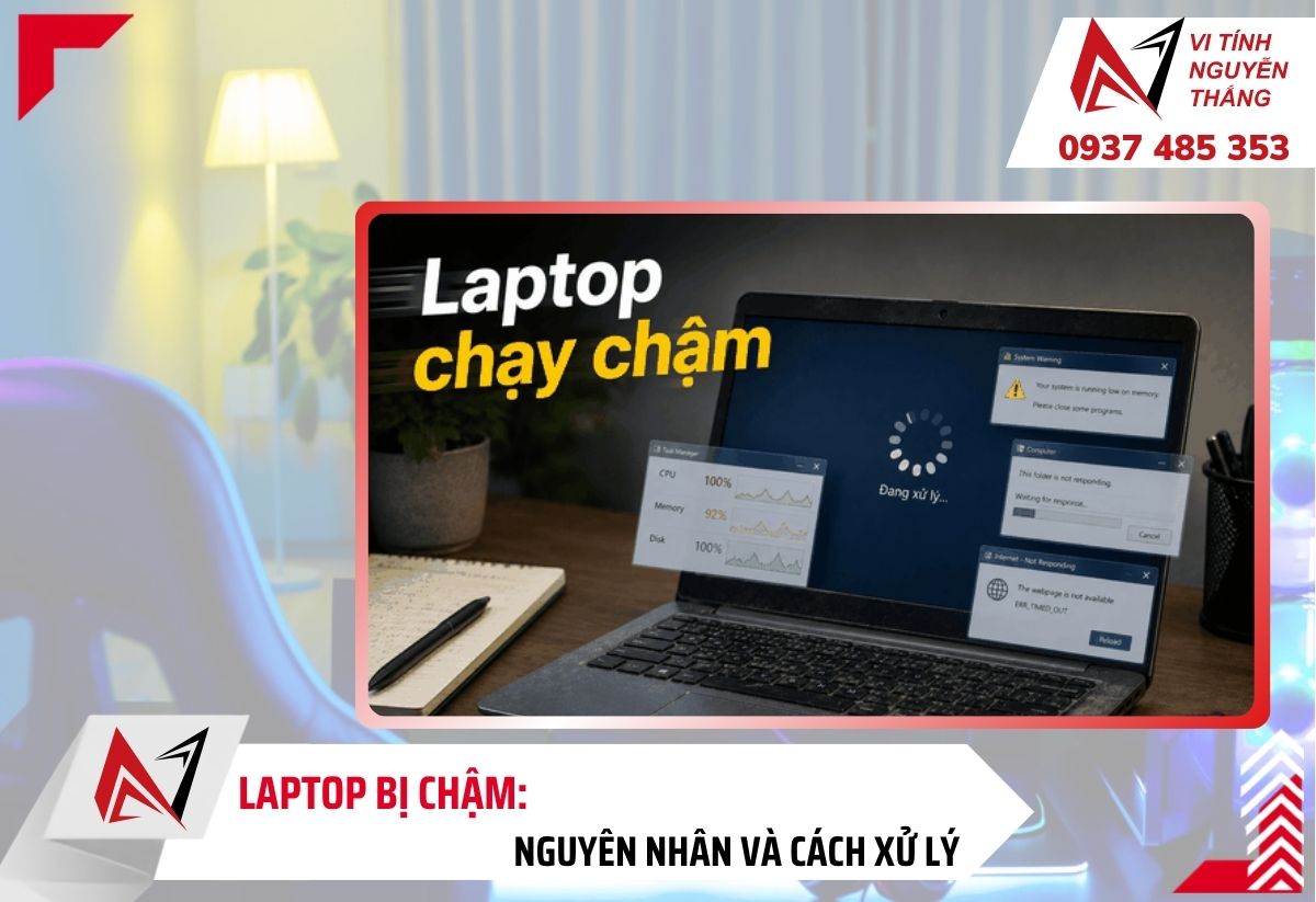 Tab Performance trong Task Manager hiển thị mức sử dụng CPU, RAM và ổ đĩa