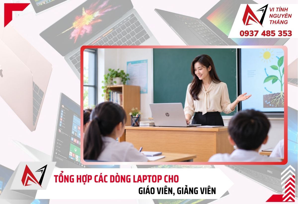Cắm cáp HDMI từ laptop vào máy chiếu trong lớp học
