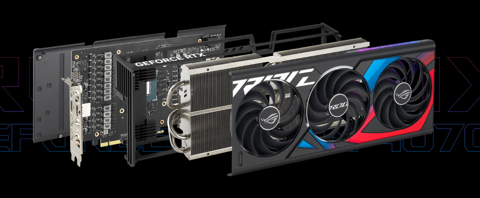 VGA ASUS ROG STRIX GEFORCE RTX 4070 TI 12GB GDDR6X -  vi tính nguyễn thắng