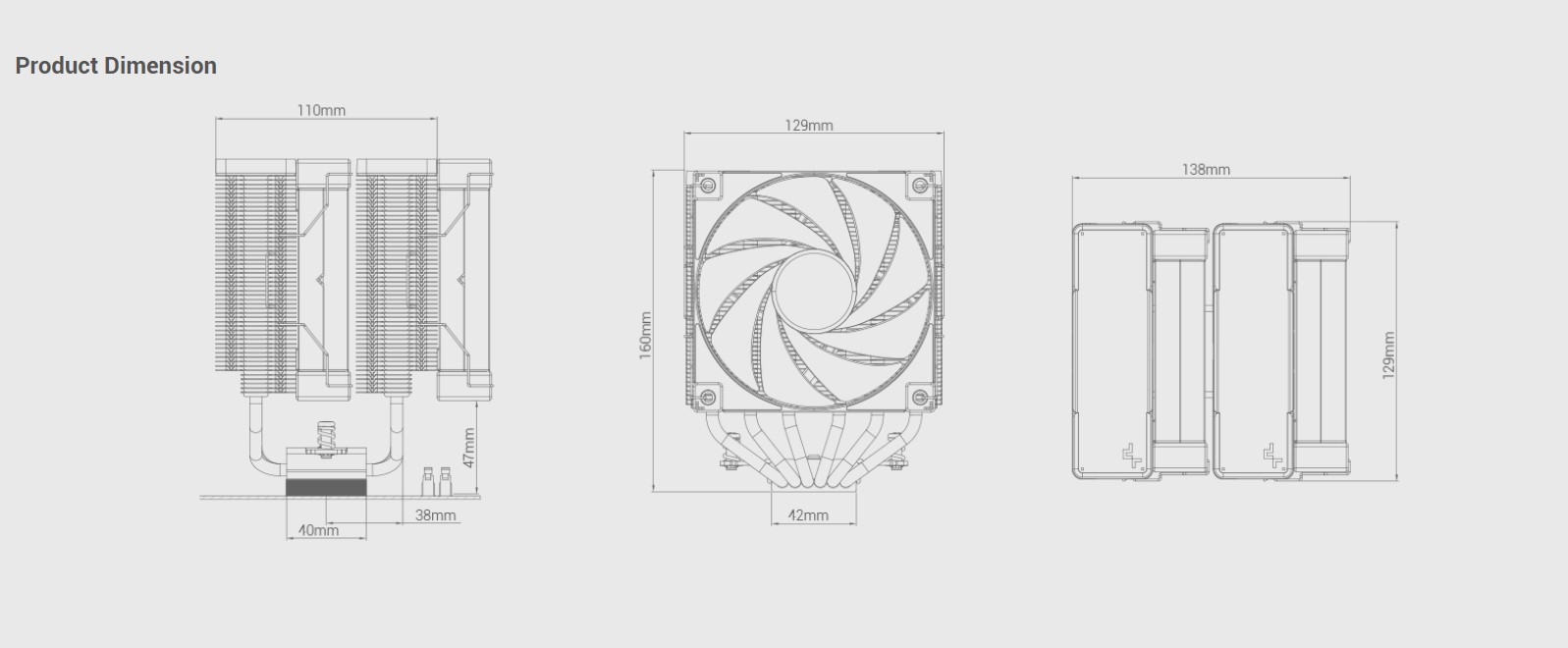 Tản nhiệt khí DEEPCOOL AK620