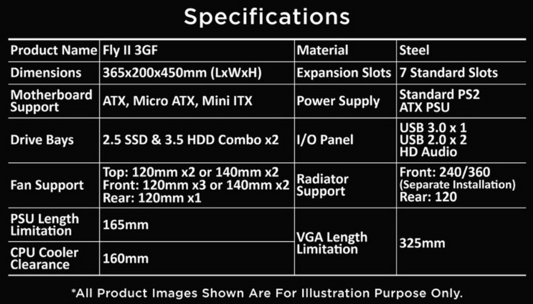 CASE XIGMATEK FLY II 3GF