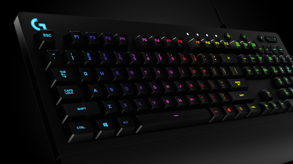 Đèn led RGB của Bàn phím cơ Logitech G213 Prodigy RGB Gaming