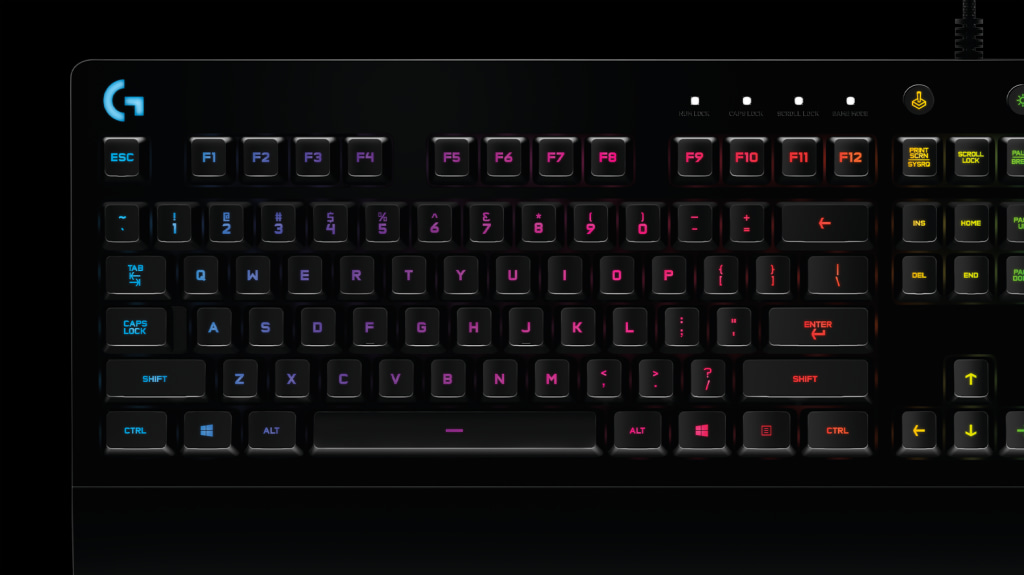 Bàn phím cơ Logitech G213 Prodigy RGB Gaming có thể tuỳ chỉnh bằng phần mềm Ghub