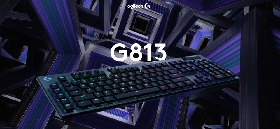 Bàn Phím Cơ Logitech G813 GL Clicky Lightsync RGB (Đen)