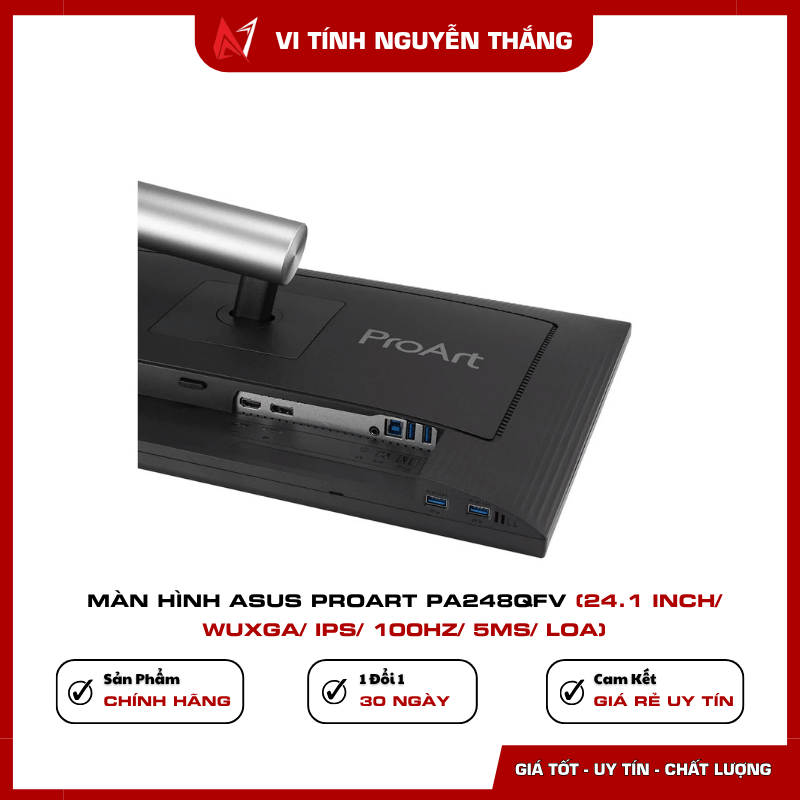 Màn hình ASUS PA248QFV 100Hz 5ms cho hiển thị mượt mà