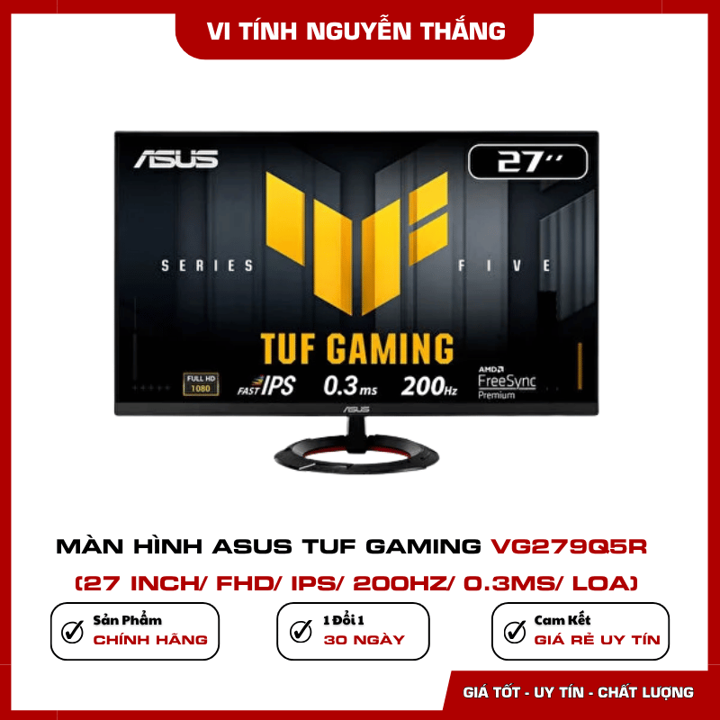 Màn hình ASUS TUF Gaming VG279Q5R hỗ trợ FreeSync Premium và ELMB