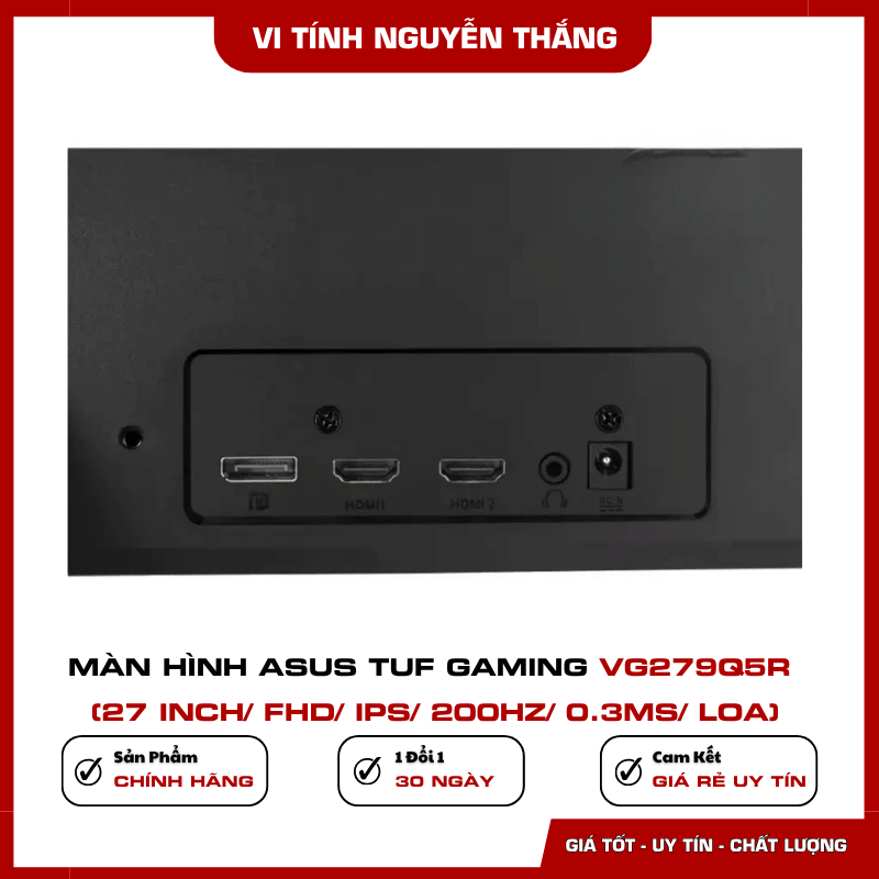 Khả năng hiển thị HDR10 và 100 phần trăm sRGB của ASUS VG279Q5R