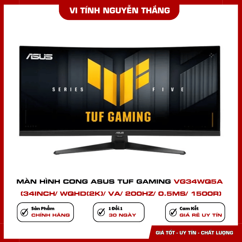 Màn hình cong ASUS TUF Gaming VG34WQ5A 34 inch WQHD