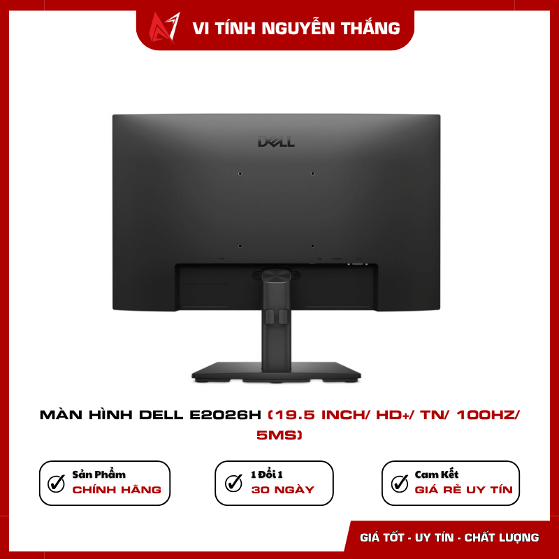 Dell E2026H phù hợp văn phòng học tập và máy tính bán hàng