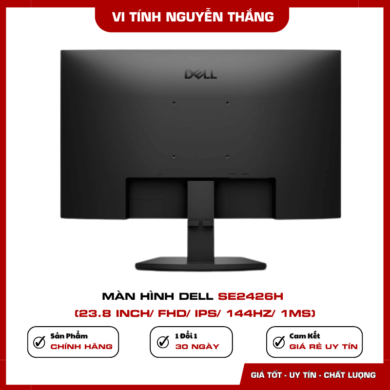 Thiết kế màn hình Dell SE2426H hỗ trợ VESA 100x100