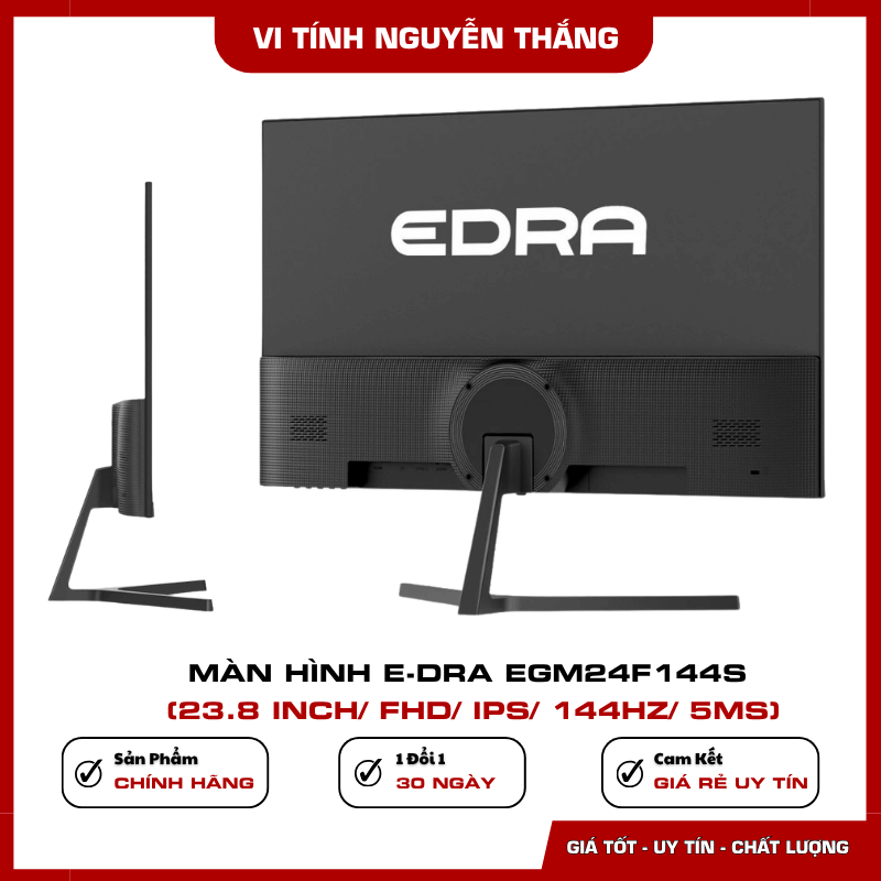 Màn hình gaming E-Dra EGM24F144S tần số quét 144Hz