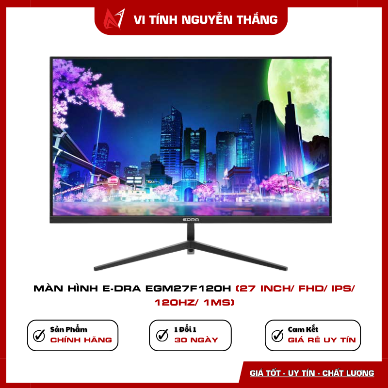 Màn hình E-Dra EGM27F120H 27 inch rộng rãi cho làm việc và gaming