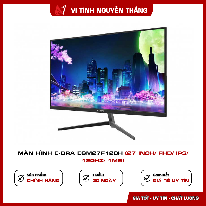 Màn hình E-Dra EGM27F120H tấm nền IPS Full HD 1920x1080