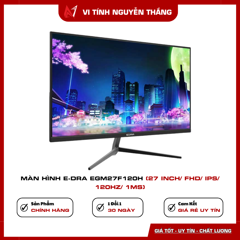 Màn hình E-Dra EGM27F120H 120Hz hiển thị mượt mà