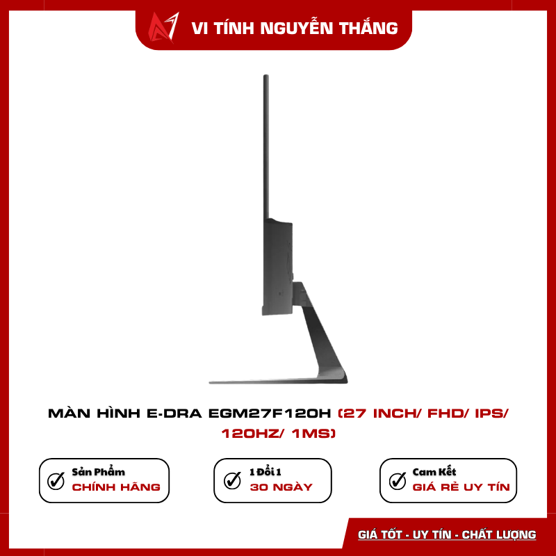 Màn hình gaming E-Dra EGM27F120H phản hồi 1ms MPRT