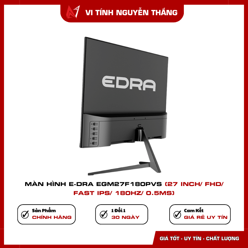 E-Dra EGM27F180PVS hỗ trợ HDMI DisplayPort và VESA 100x100mm