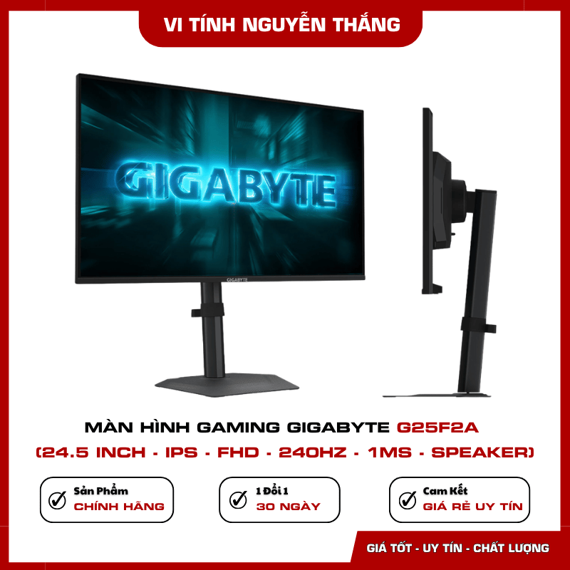 Khả năng hiển thị Full HD và 120 phần trăm sRGB của GIGABYTE G25F2A