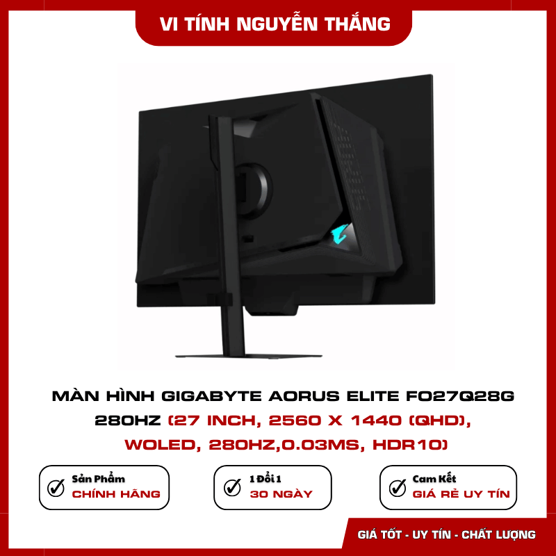 Cổng kết nối HDMI 2.1 DisplayPort 2.1 trên GIGABYTE FO27Q28G
