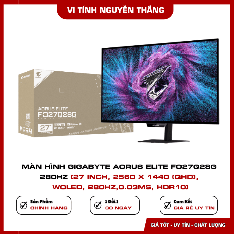 Màn hình GIGABYTE AORUS ELITE FO27Q28G tấm nền WOLED QHD