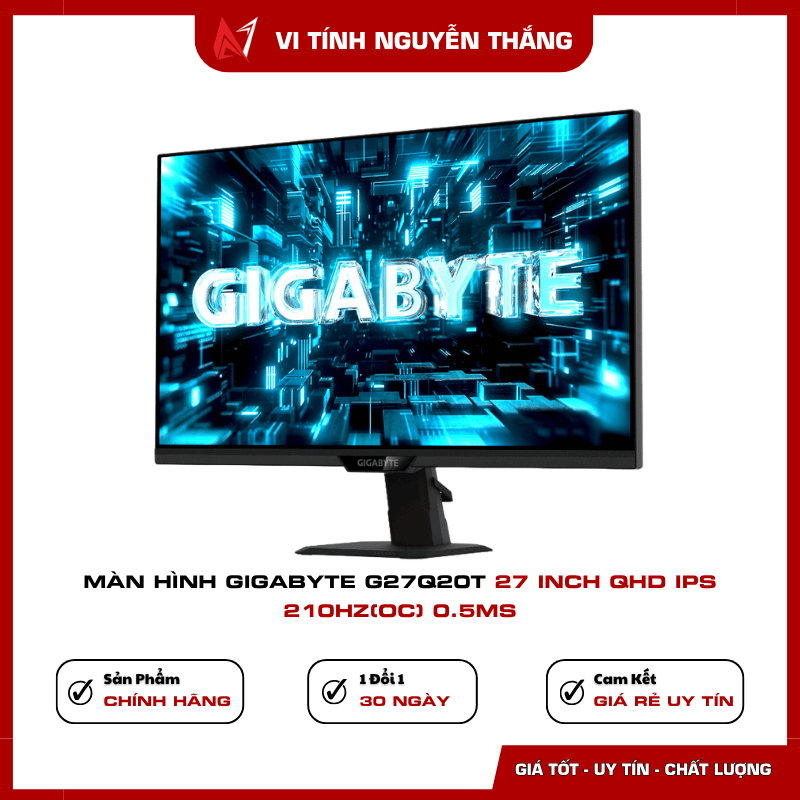 GIGABYTE G27Q20T tần số quét 210Hz OC
