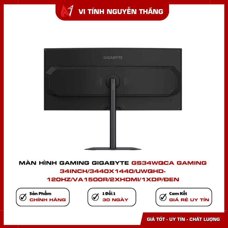 GIGABYTE GS34WQCA 120Hz 1ms MPRT gaming monitor