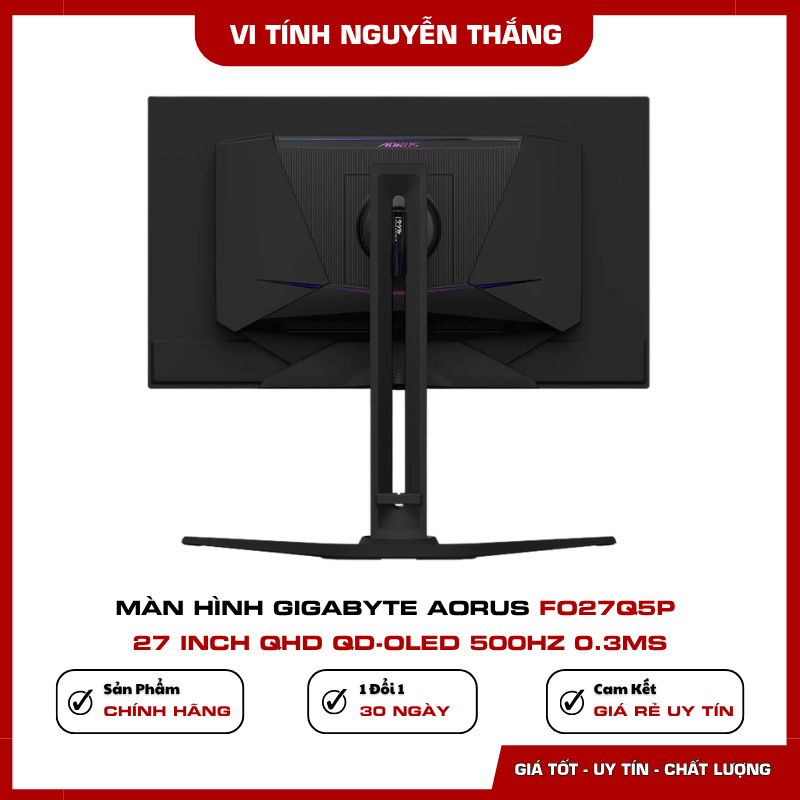 Màn hình gaming Gigabyte AORUS FO27Q5P tần số quét 500Hz