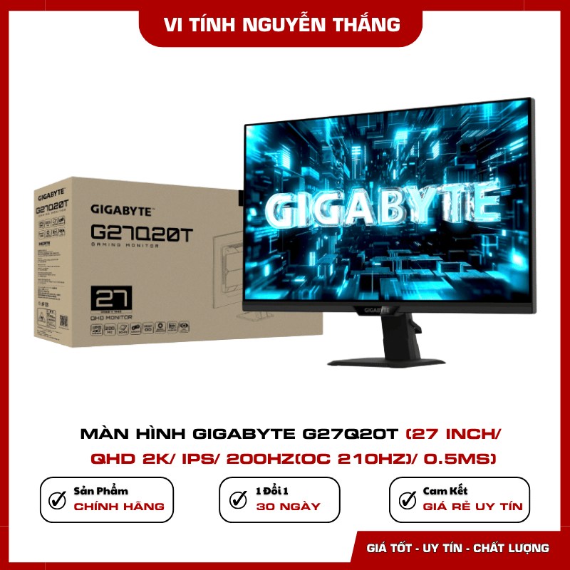 Tấm nền SuperSpeed IPS trên màn hình Gigabyte G27Q20T