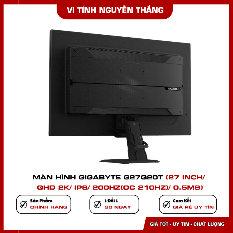 Màn hình gaming Gigabyte G27Q20T tần số quét 210Hz