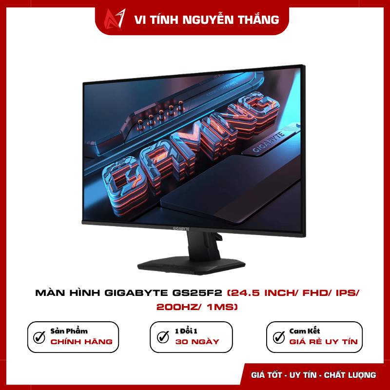 Gigabyte GS25F2 hỗ trợ Adaptive Sync HDR10 Game Assist