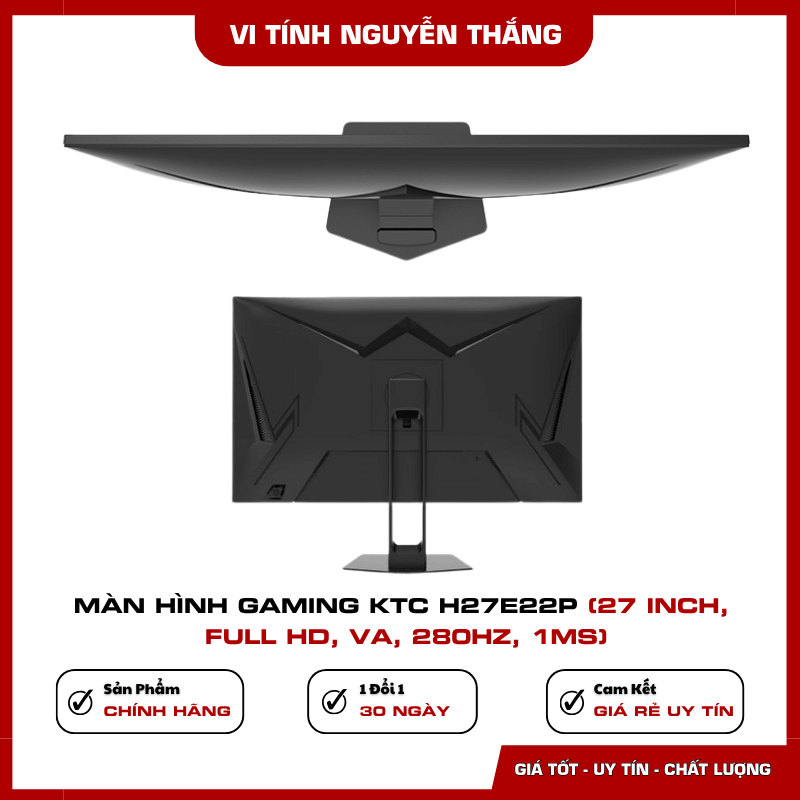 KTC H27E22P màn hình gaming phản hồi nhanh